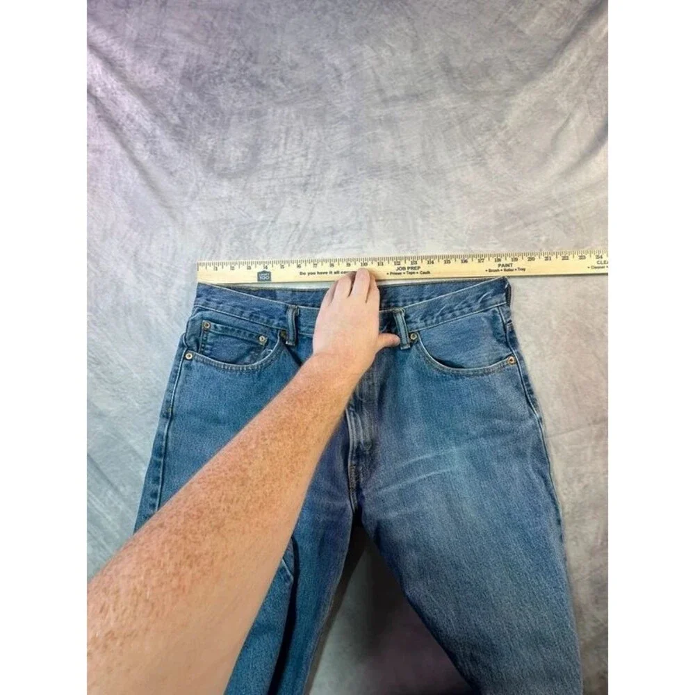 Levi’s 550 Relaxed Fit Straight Leg Denim Jeans 36x33 Blue Faded